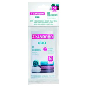 Rolo Adesivo Sanremo Oba Refil | Com 50 Folhas