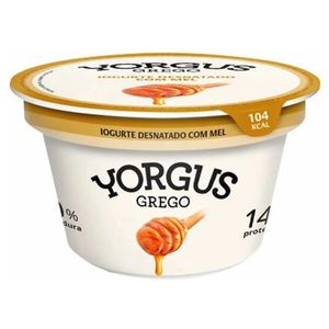Iogurte Grego Yorgus Zero Gordura Mel 130g