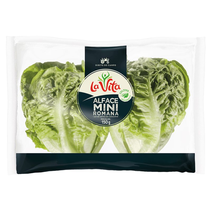 Alface-Romana-La-Vita-Mini-150g