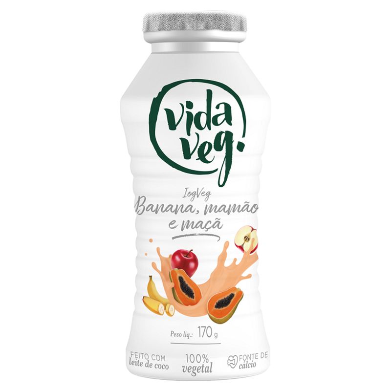 Iogurte-Vida-Veg-Vegano-Banana-Mamao-e-Maca-170g