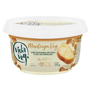 Manteiga de Castanha de Caju Vida Veg sem Sal 170g