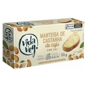 Manteiga de Castanha de Caju Vida Veg com Sal 170g