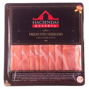 Presunto Serrano Haciendas Reserva Fatias Extra Finas 100g