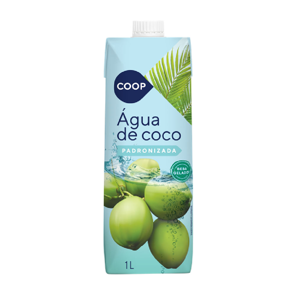 Água de Coco Padronizada Coop 1 Litro - Supermercado Coop