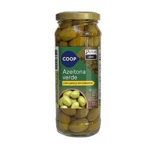 Azeitona Verde com Caroço Coop Vidro 200g