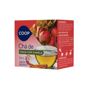 Chá Coop Maçã e Canela 20g