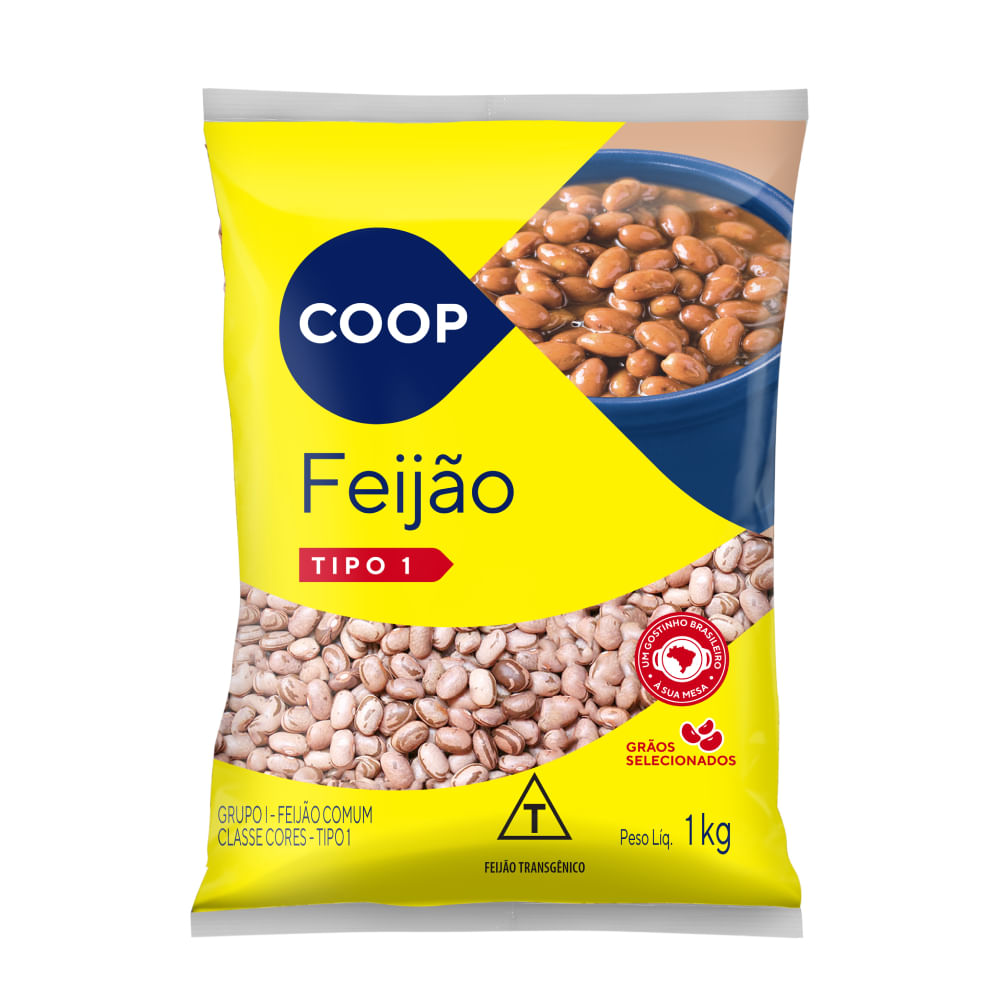 Unicooper Supermercados  FEIJÃO CARIOCA AZULÃO 1KG TP1