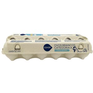 Ovos Brancos Extra  Coop 12 Unidades