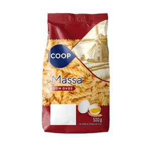 Macarrão com Ovos Coop Parafuso 500g
