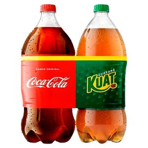 Refrigerante Coca-Cola 2L + Kuat Guaraná 2L