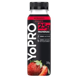 Iogurte Líquido YoPRO Morango 25g de Proteínas 250g