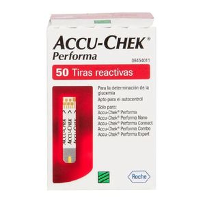 Teste de Glicose Performa Accu-Chek | Com 50 Unidades