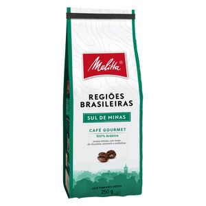 Café Torrado e Moído Melitta Regiões Brasileiras Sul de Minas Caixa 250g
