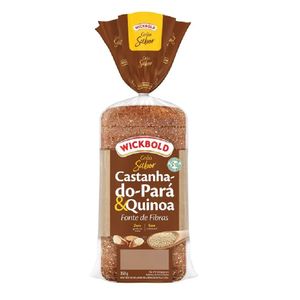 Pão Integral Castanha Pará Quinoa Wickbold 350g