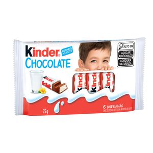 Kinder Chocolate ao Leite 6 Unidades 75g