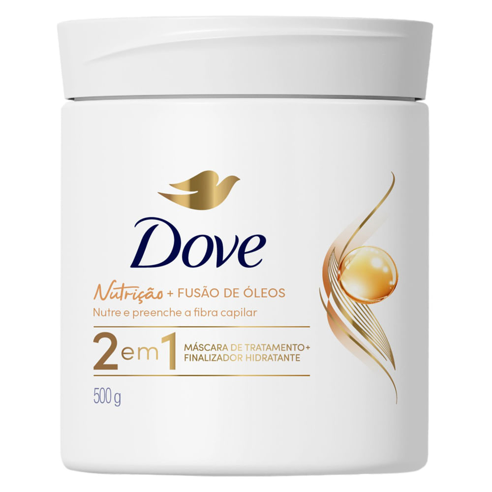 Creme para Tratamento Dove 2 em 1 Nutrição + Fusão de Óleos 500g ...