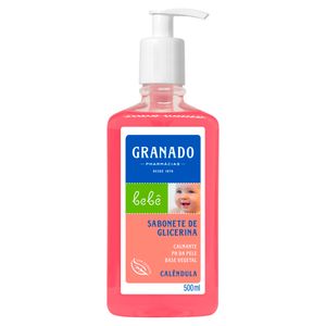 Sabonete Líquido Infantil Granado Bebê Glicerina Calêndula Pump 500ml