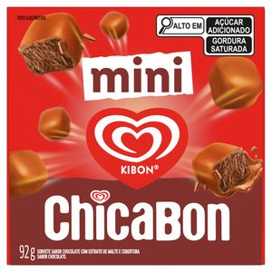 Sorvete Kibon Chicabon Mini Chocolate com Extrato de Malte e Cobertura de Chocolate 92g