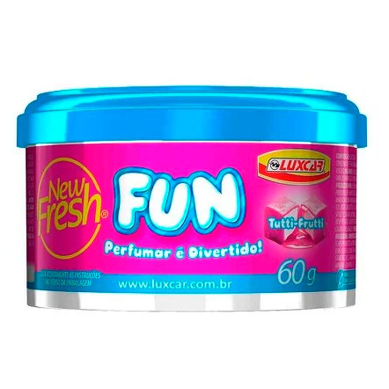 Odorizador-Automotivo-Luxcar-New-Fresh-Gel-Fun-Tutti-Frutti