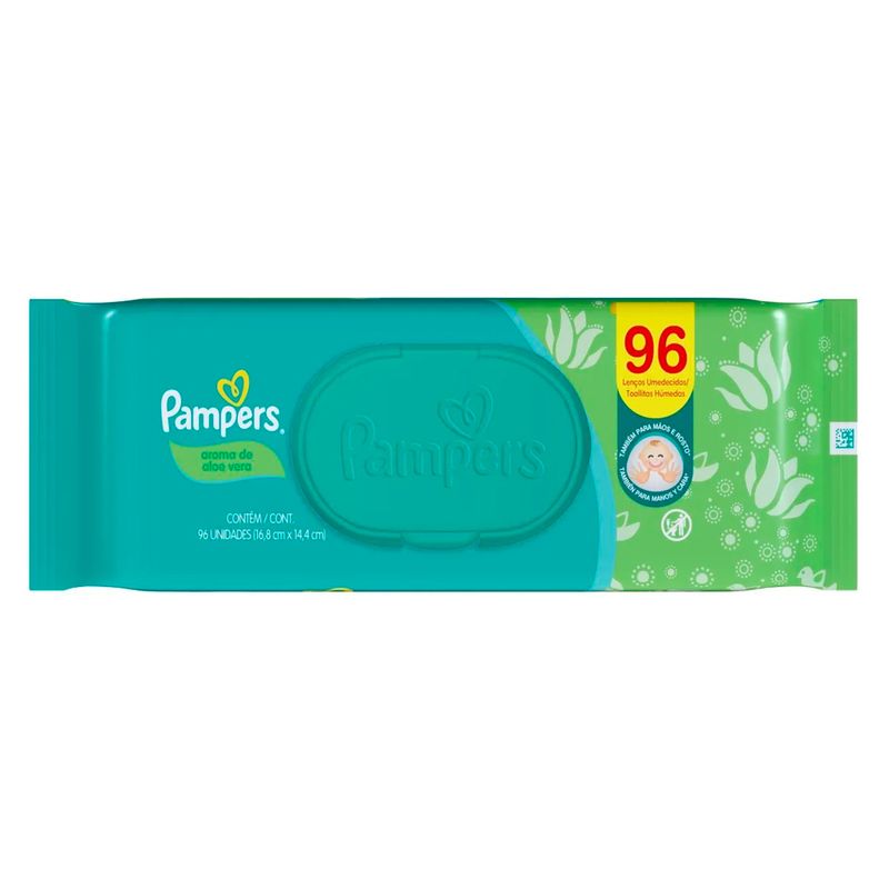 Lenco-Umedecido-Pampers-Aloe-Vera-Com-96-Unidades