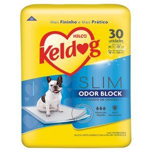 Tapete Higiênico Keldog Slim Odor Block | Com 30 Unidades