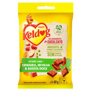 Petisco para Cães Keldog Bifinho Cenoura, Ervilha e Batata Doce 60g