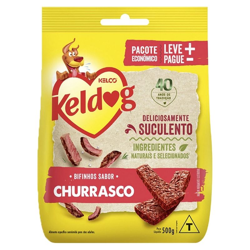 Petisco para Cães Keldog Bifinho Churrasco 500g - Supermercado Coop