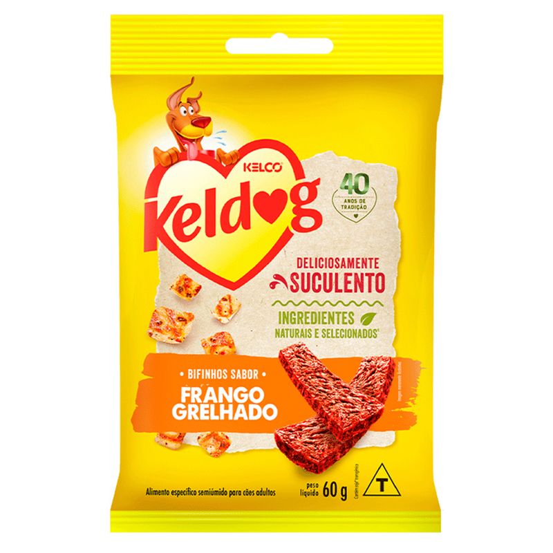 Petisco-para-Caes-Keldog-Bifinho-Frango-Grelhado-60g