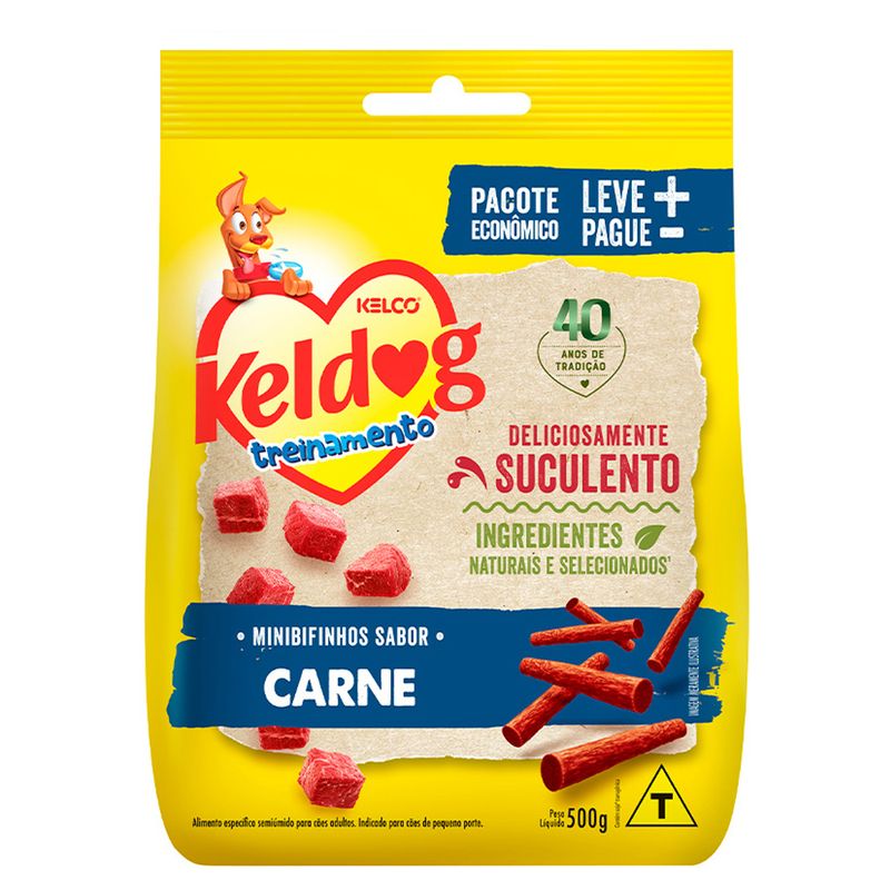 Petisco para Cães Keldog Bifinho Mini Bites Carne 500g