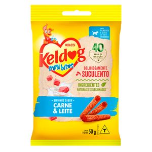 Petisco para Cães Keldog Bifinho Mini Bites Carne e Leite 50g
