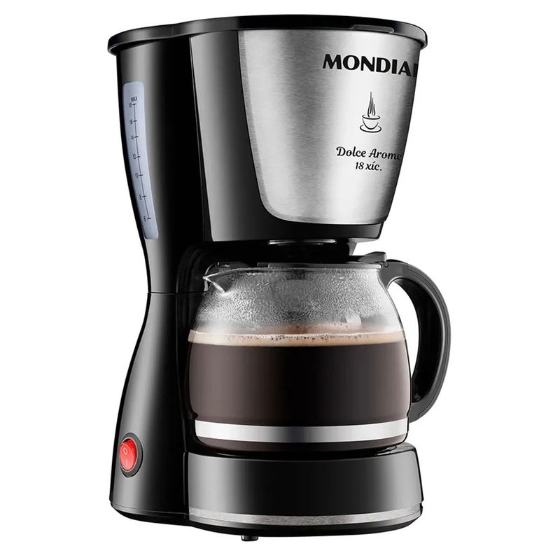 Cafeteira-Eletrica-Mondial-Dolce-Arome-Preta-110V-RefC-30-18X