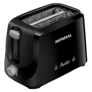 Torradeira de Pães Elétrica Mondial Pratic Preta 220V