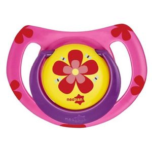 Chupeta Neopan Estampada Flor Ortodôntica Rosa N°2