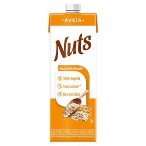 Bebida Vegetal Nuts Base de Aveia Zero Açúcar 1L