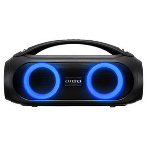 Caixa de Som Aiwa Boombox Bluetooth Biv Aws Preta com Alça | Ref:AIWA BBS-02A