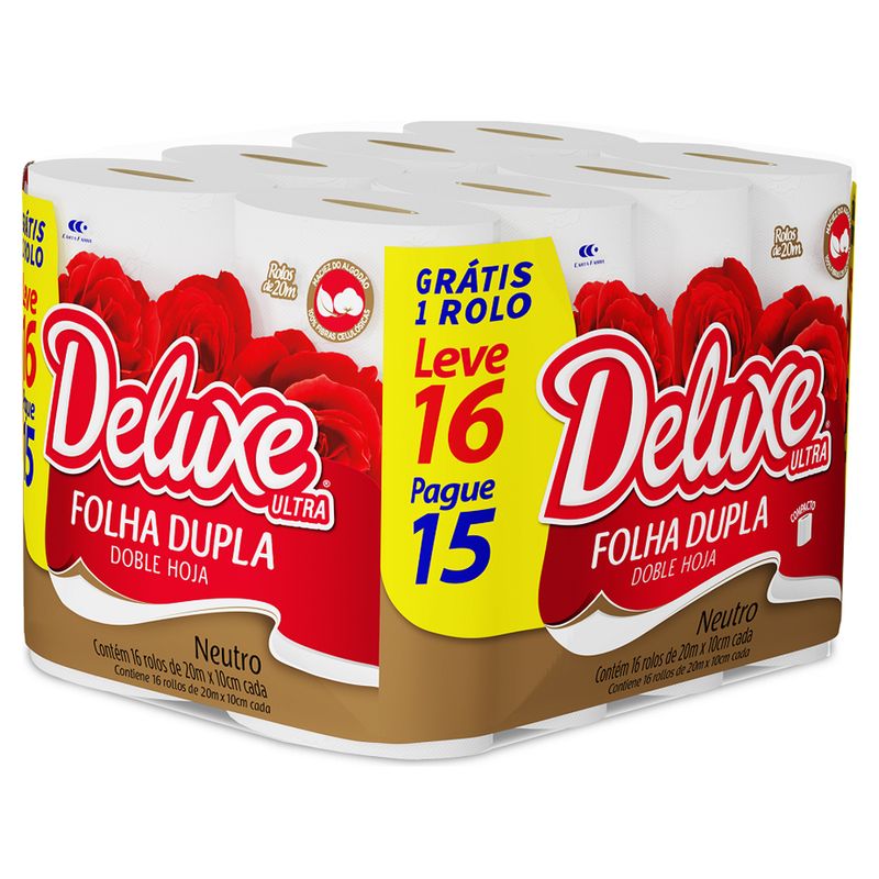 Papel-Higienico-Cotton-Deluxe-Folha-Dupla-Neutro-20M-Leve-16-Pague-15-Rolos