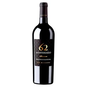 Vinho Italiano San Marzano Primitivo Di Manduria Riserva 62 Anniversário Tinto 750ml