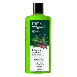 Shampoo Think Vegan Fortificante Jaborandi e Menta 400ml