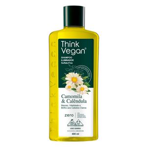 Shampoo Think Vegan Iluminador Camomila e Calêndula 400ml