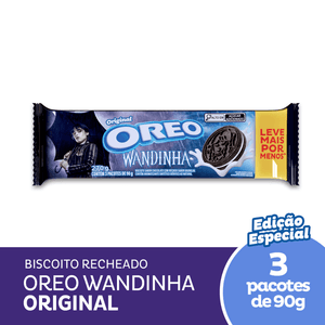 Biscoito Recheado Oreo Original Wandinha - Embalagem Econômica Multipack 270g