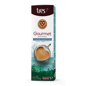 Capsula de Café Espresso Gourmet Chapada Diamantina 3 Corações 10 Unidades