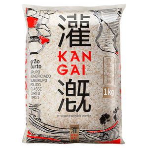 Arroz Oriental Kangai Grão Curto 1kg