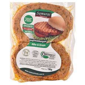Hambúrguer de Tofu Samurai Orgânico Alho e Ervas 190g