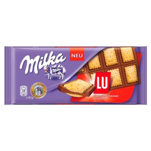 Chocolate Milka Lu Ao Leite com Biscoito 87g
