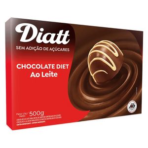 Chocolate para Confeitaria Diatt Diet Ao Leite 500g