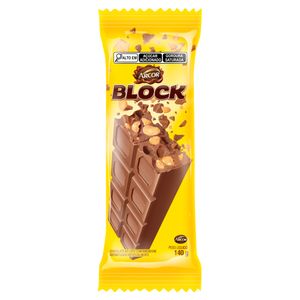 Chocolate em Barra Arcor Block Ao Leite com Amendoim 140g