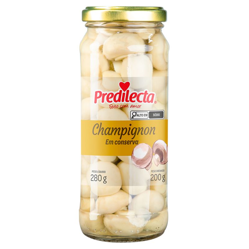 Cogumelo-Champignon-Predilecta-Vidro-200g