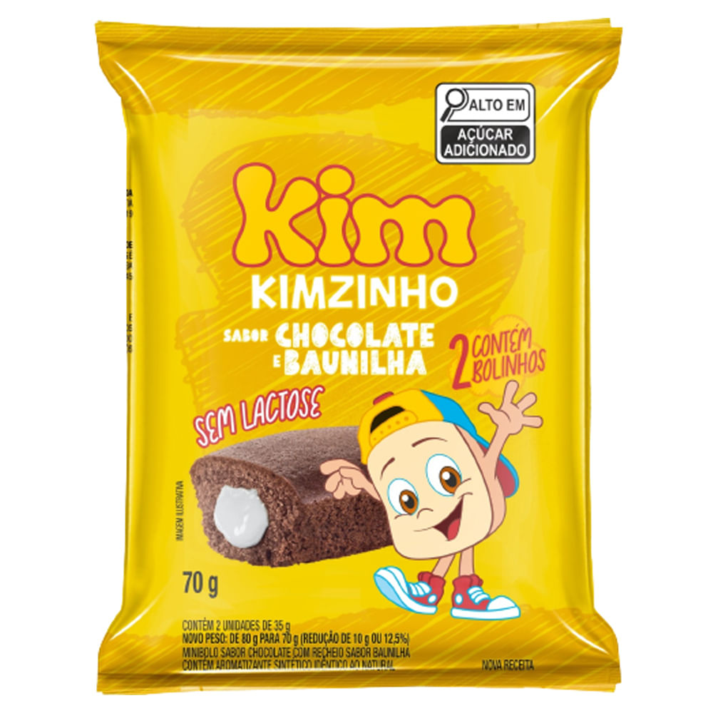 Bolinho Kim Chocolate com Recheio de Baunilha 80g - Supermercado Coop