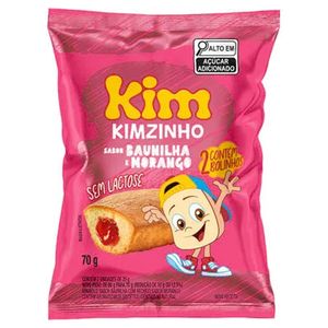 Bolinho Kim Baunilha com Recheio de Morango 70g