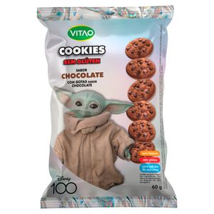 Cookies Vitao Star Wars Sem Glúten Chocolate com Gotas de Chocolate 60g
